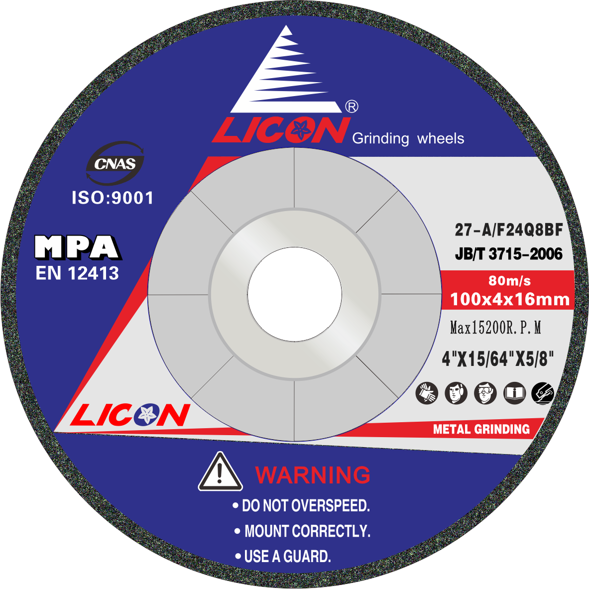 100 × 6 green grinding disc(圖1)